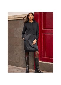 Heine , Damen , Shirtkleid »Shirtkleid« Paspeltaschen , schwarz , Normalgrößen , 46 -Normalgrößen , 46 , trendiger Materialmix
