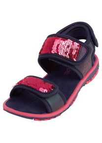 Kappa, Damen, Sandale - mit Pailletten besetzt, navy-pink, 26, navy-pink, Schicke Sandale f&uuml;r M&auml;dchen von Kappa