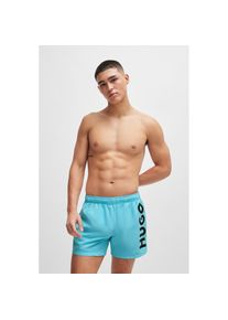 HUGO Underwear , Badeshorts »ABAS«, mit HUGO Logo-Print , Turquoise/Aqua 440 , N-Gr , S -N-Gr , S , Badeshorts von HUGO Menswear