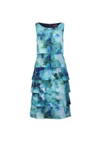 Vera Mont , Cocktailkleid »Cocktailkleid mit Rüschen« , Khaki/Blau , EURO , 36 -EURO , 36 , Passform: Figurumspielend