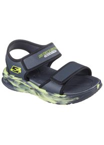 Skechers , Kinder,Jugendliche , Sandale »SOLA GLOW SANDAL« , Sandale mit Klettverschluss+Blinkfunk., Größenschablone zum Download ,...