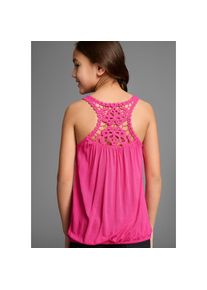Kidsworld, Damen, Tanktop &raquo;Viskose - Top, &laquo; mit Spitzeneinsatz im R&uuml;cken, pink, 140/146, pink, Kidsworld Top f&uuml;r M&auml;dchen