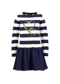 Blue Seven , Kinder , Strickkleid »Mädchen Strickkleid« 1 Stk. tlg. , 590 - NACHTBLAU , 116 , 116 , Wendepailletten