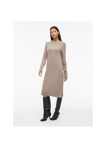 Vila , Strickkleid »VIRIL CREW NECK L/S MIDI DRESS - NOOS« , Falcon Detail:MELANGE , N-Gr , M -N-Gr , M , Ein gestricktes Midikleid von Vila ist an...