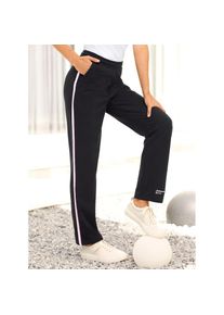 Catamaran , Damen , Sporthose , schwarz-rosé , 36/38 , streckende Kontrastpaspeln