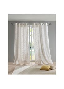 HEINE HOME, Gardine &Ouml;sen 1 Stk. tlg., offwhite-bunt, Polyester, 225 cm -&Ouml;sen, offwhite-bunt