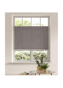 my home , Plissee »LAHOLM« Lichtschutz ohne Bohren verspannt Fixmaß, Bestseller mit über 3000 4,5-Sterne-Bewertungen, Klemmträger , anthrazit ,...