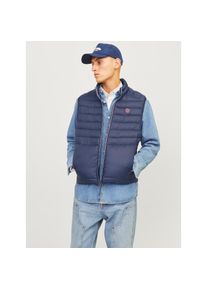 Jack & Jones Jack & Jones, Herren, Steppweste &raquo;JJESPRINT BODYWARMER COLLAR NOOS&laquo;, Navy Blazer Detail:TRUE RED STITCHES, XS, Navy Blazer Detail:TRUE RED STITCHES, 