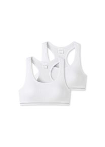 Schiesser , Bustier »Long Life Cotton« 2er Pack, mit sportlichem Racerback-Rückteil , weiß , N-Gr , 176 -N-Gr , 176 , Bustiers für Mädchen von...