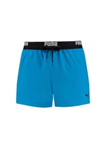 Puma , Herren,Jungen,Damen,Jugendliche , Badeshorts, mit bedrucktem Bund , bright blue , N-Gr , XS -N-Gr , XS , Badepants von Puma