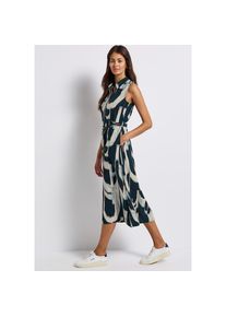 Street One, Damen, Midikleid Eingrifftaschen mit grafischem Muster und &auml;rmellos, tide blue, N-Gr, 44 -N-Gr, tide blue, &Auml;rmelloses Blusenkleid von 