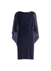 Vera Mont , Cocktailkleid »Cocktailkleid mit Raffung« , Night Sky , EURO , 48 -EURO , 48 , Passform: Figurbetont