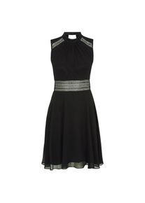 Vera Mont , Cocktailkleid »Cocktailkleid mit Spitzeneinsatz« , Schwarz , EURO , 32 -EURO , 32 , Passform: Ausgestellt