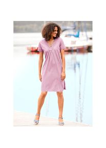 Casual Looks , Damen , Jeanskleid »Kleid« Eingrifftaschen , rosé , Normalgrößen , 52 -Normalgrößen , 52 , reine Baumwolle