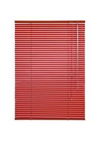 Liedeco , Jalousie »Aluminium-Jalousie« mit Bohren freihängend Aluminium , rot , 130 cm