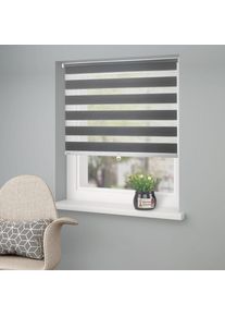 Home Affaire , Doppelrollo »Jan« Lichtschutz Sichtschutz ohne Bohren freihängend Fixmaß, Klemmfix, uni, monochrom, basic, schnurlos, Klemmträger ,...