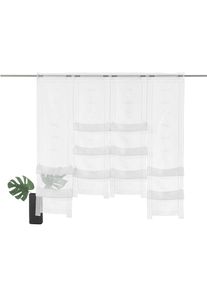 Weckbrodt-Gardinen Weckbrodt, Scheibengardine &raquo;Selina&laquo; Stangendurchzug 1 Stk. tlg. Hochraff, Gardine, Voile, echte Stickerei, transparent, Store, wei&szlig;, Voile, Polyester,