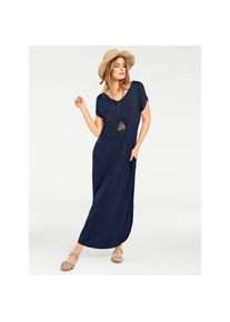 Heine , Damen , Shirtkleid »Shirtkleid« Eingrifftaschen , marine , Normalgrößen , 48 -Normalgrößen , 48 , Moderner Lässig-Look