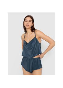 LSCN by LASCANA , Shorty 2 Stk. tlg. , dunkelblau , 36 , 36 , Kurzer Pyjama