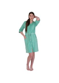 WEWO-Fashion Wewo fashion , Damenbademantel »045, ideal für Sauna & Spa, Hotelbademantel, Morgenmantel« 1 Stk. tlg., Badekleid, mit Knöpfen, 3/4 Arm, kurz ,...