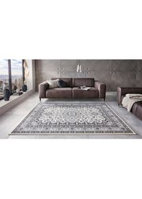 Hanse Home , Teppich »Parun Täbriz« rechteckig 9 mm Höhe Kurzflor, Orient, Läufer, Vintage, Esszimmer, Wohnzimmer, Flur , grau , Obermaterial: 100%...