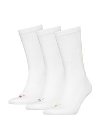 Puma , Damen,Jugendliche , Socken »CUSHIONED NEXT CREW 3P« 3 Paar, 3 Paar tlg. mit Zonenpolsterung für zusätzlichen Komfort , white combo , 35-38 ,...