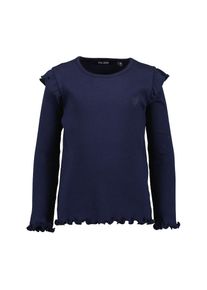 Blue Seven , Kinder , Langarmshirt , night blue , 122 , 122 , Modischer, unifarbener Look, der sich leicht zu verschiedenen Outfits kombinieren lässt