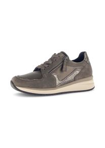 Gabor, Damen, Keilsneaker &raquo;CAPRI&laquo; , Freizeitschuh, Halbschuh, Schn&uuml;rschuh in Extraweite K, bronzefarben-taupe, 36, bronzefarben-taupe, Schn&uuml;rer f&uuml;r 