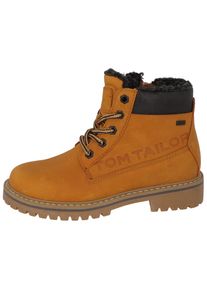 Tom Tailor , Kinder,Jugendliche , Winterboots mit weich abgepolstertem Schaftrand , camelfarben-dunkelbraun , 35 , 35 , Winterboots mit großem...