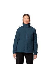 Vaude , Fahrradjacke »WOMEN'S ESCAPE BIKE WARM JACKET« 1 Stk. tlg. mit Kapuze Wasserdicht, winddicht und atmungsaktiv , dark sea , 38 , Wärmende...