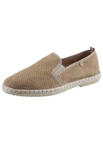 VERBENAS , Espadrille »Tom Pacific« , Loafer, Slipper, Sommerschuh, Strandschuh mit Stretcheinsätze , hellbraun , 46 , 46 , Zum Schlupfen