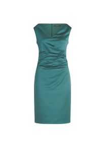 Vera Mont , Etuikleid »Etuikleid mit Raffung« , Dark Emerald , EURO , 44 -EURO , 44 , Passform: Figurbetont