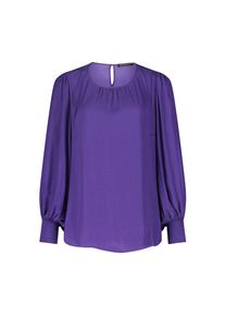 Betty Barclay , Satinbluse »Satin-Bluse langarm« , Blue Violet , 46 , 46 , Passform: Weich fallend