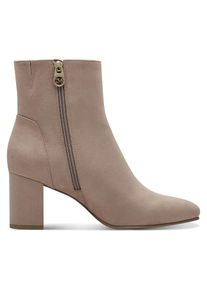 MARCO TOZZI by GMK, Damen, Stiefelette &raquo;LODE&laquo; , Blockabsatz, Abendschuh, Businessschuh, Feel Me-Ausstattung, taupe, 37, taupe, Elegante Stiefelette 