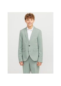 Jack & Jones Jack & Jones Junior, Herren, Sakko &raquo;JPRSOLAR stylisch, elastisch, pflegeleicht&laquo; unifarben, modisch, slim fit, Reverskragen, Iceberg Green, 146, 