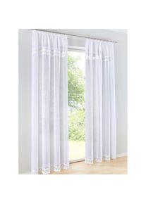 HEINE HOME , Gardine Multifunktionsband 1 Stk. tlg. , weiß , 100% Polyester , 145 cm