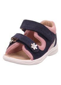Superfit , Kinder , Sandale »POLLY WMS: mittel« Lauflernschuh, gepolst. Fersenbereich, Größenschablone zum Download , dunkelblau-rosa , 25 , 25 ,...