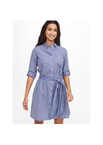 Jacqueline de Yong JDY , Hemdblusenkleid »HALL 3/4 SHIRT DRESS WVN NOOS« Sommerkleid , Wedgewood Stripes:WHITE , N-Gr , 34 (XS) -N-Gr , 34 (XS) , Bequeme Passform:...