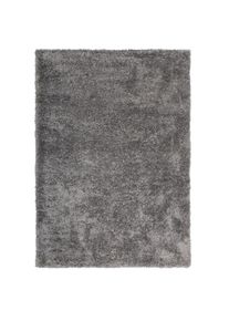 my home , Hochflor-Teppich »Boldo« rechteckig 50 mm Höhe besonders weich durch Microfaser, Shaggy Teppich , grau , Obermaterial: 100% Polyester , B...