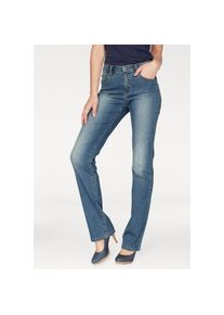 Arizona, Damen, Gerade Jeans &raquo;Curve-Collection&laquo; hohe Leibh&ouml;he, rinsed Waschung, cleaner Look, blue used, N-Gr, 36 -N-Gr, blue used, Stretchdenim aus 