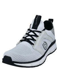 Bugatti , Sneaker , Schnürschuh, Halbschuh, Freizeitschuh, Kontrastbesatz an der Ferse , weiß , 43 , 43 , Bugatti Sneaker mit seitlichem Logo-Icon