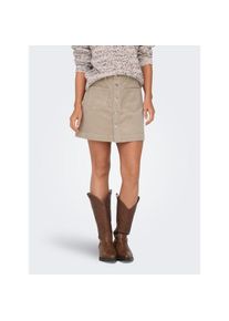 Only , Minirock »ONLAMAZING HW CORD SKIRT« , Goat , XS (34) , XS (34) , Cooler Cordrock von Only