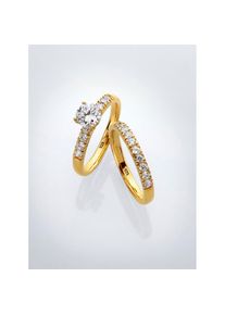 Lady , Damen , Fingerring , silber vergoldet 925 , 17 , Damenringe im Set