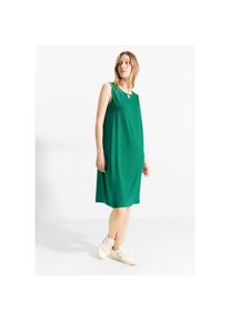 Cecil , Sommerkleid Ohne Taschen mit Schlitz am Rundhals , malachite green , N-Gr , XS (36) -N-Gr , XS (36) , Kleid von Cecil