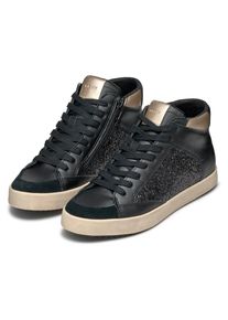 Geox, Damen, Sneaker &raquo;D BLOMIEE H&laquo; High Top Sneaker, Schn&uuml;rboots, Winterboots mit gepolstertem Schaftrand, schwarz, 38, schwarz, Trendiger Sneaker in 