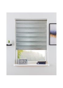 Bruno Banani , Doppelrollo »LEVIN« Lichtschutz Blendschutz Sichtschutz ohne Bohren freihängend NEUHEIT! , grau , Obermaterial: 100% Polyester ,...