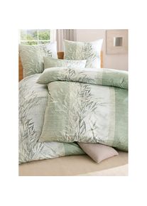 Estella , Bettwäsche 3 Stk. tlg. , lindgrün , 100% Baumwolle , B/L: 135 cm x 200 cm