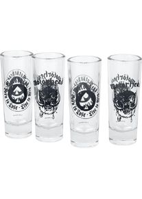 KKL Mot&ouml;rhead Set 4 verres &agrave; shot, Cocktailgl&auml;ser, Mehrfarbig