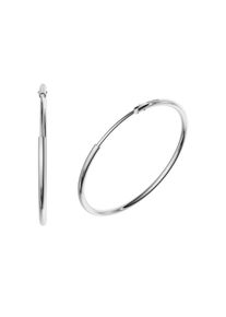 Firetti, Damen, Paar Creolen &raquo;Schmuck Geschenk Silber 925 1, 5 mm breit&laquo; Made in Germany, rhodiniert, rhodiniert, Schlichte, elegante Ohrringe im 