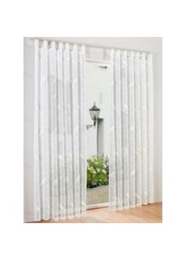 HEINE HOME , Gardine Schlaufen 1 Stk. tlg. , creme , 100% Polyester , 145 cm